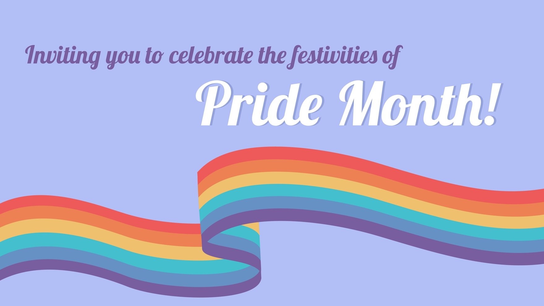 Free Pride Month Invitation Background