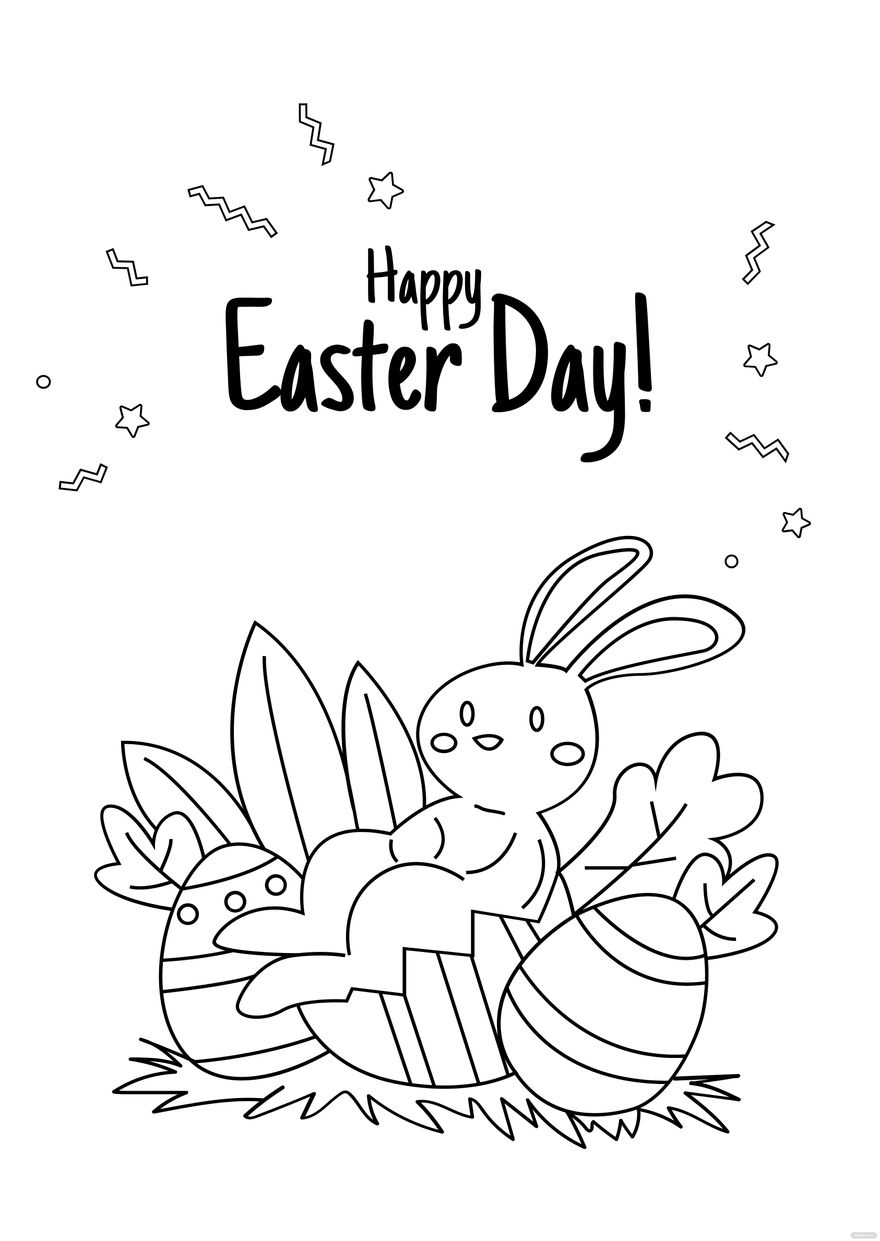 Easter Day Drawing in PDF, Illustrator, PSD, EPS, SVG, JPG, PNG