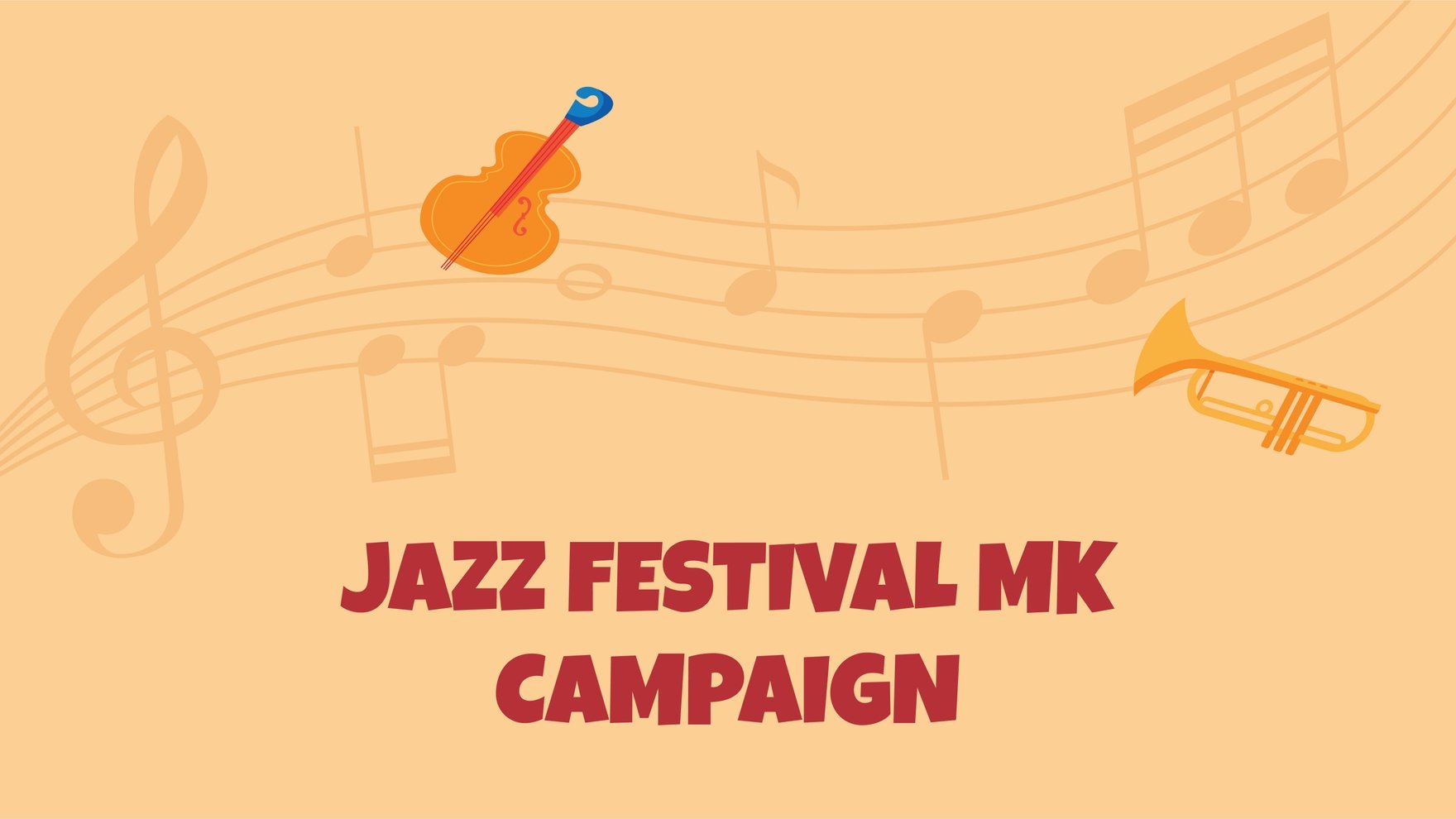 Jazz Festival Mk Campaign Presentation Template
