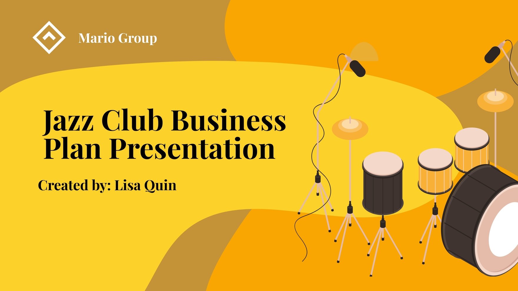 Jazz Club Business Plan Presentation Template