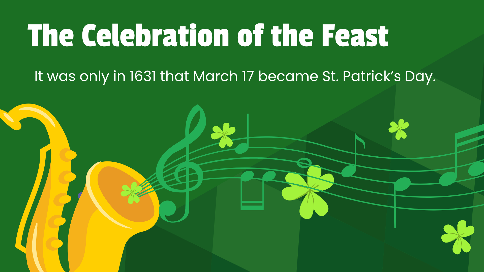 Free Cool St. Patrick's Day Presentation Template to Edit Online