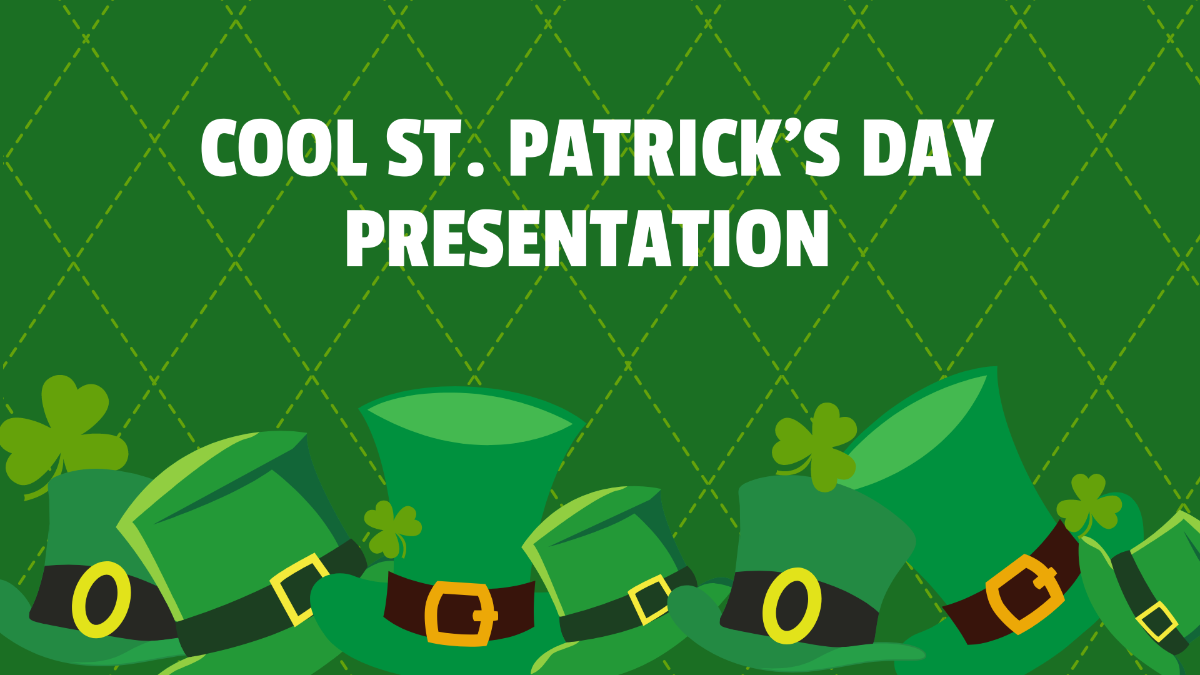 Cool St. Patrick's Day Presentation Template