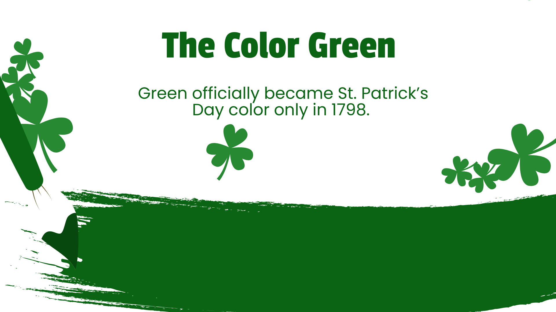 Free Cool St. Patrick's Day Presentation Template to Edit Online