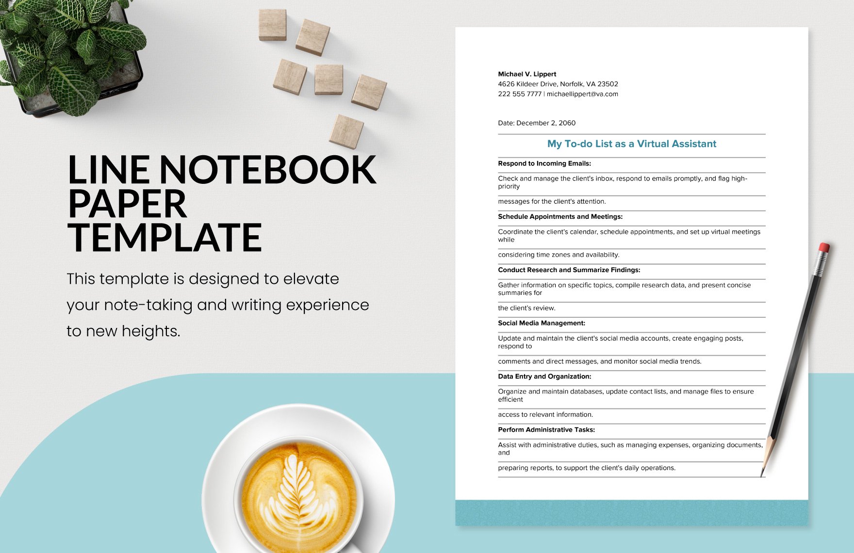 Lined Notebook Paper Template Download In Word Google Docs PDF Illustrator PSD Apple 