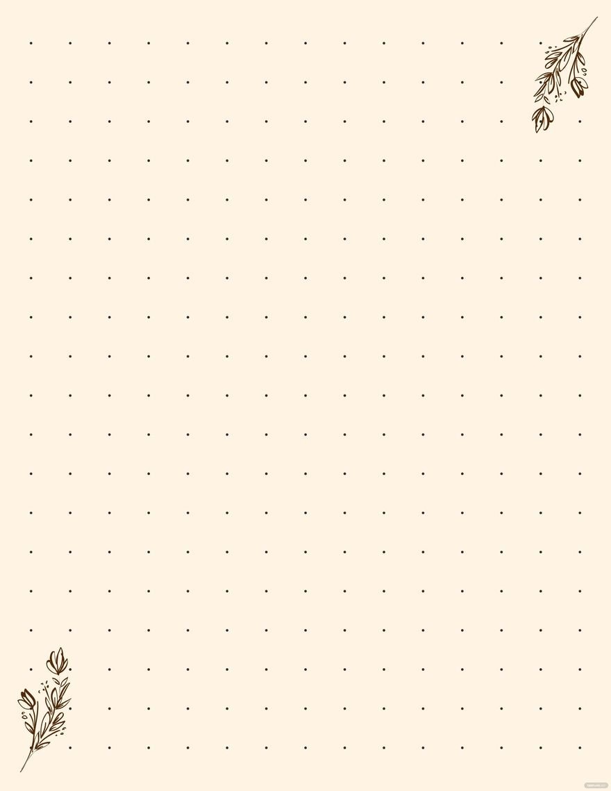 Dot Grid Notebook Paper Template
