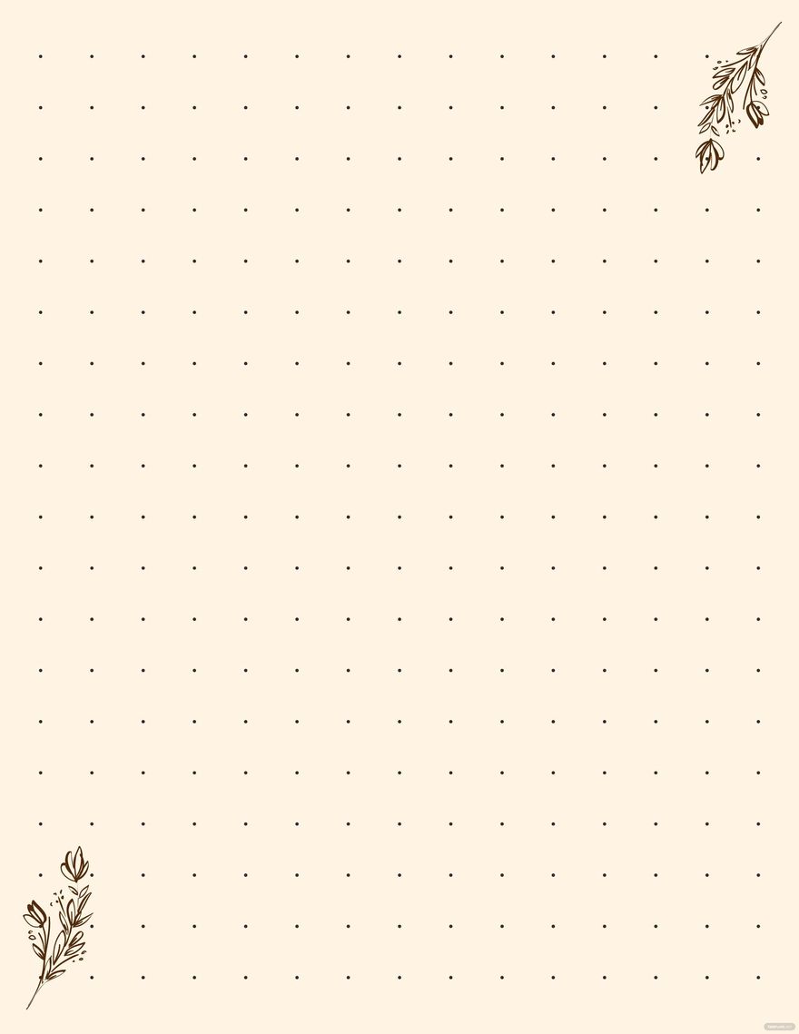 Dot Grid Notebook Paper Template in Illustrator, Word, Pages, PSD, PDF