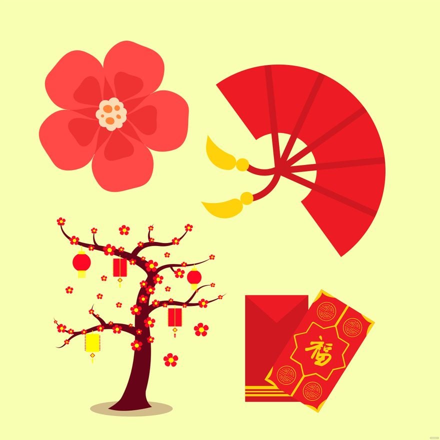 Chinese New Year Clipart in Illustrator, PSD, EPS, SVG, JPG, PNG