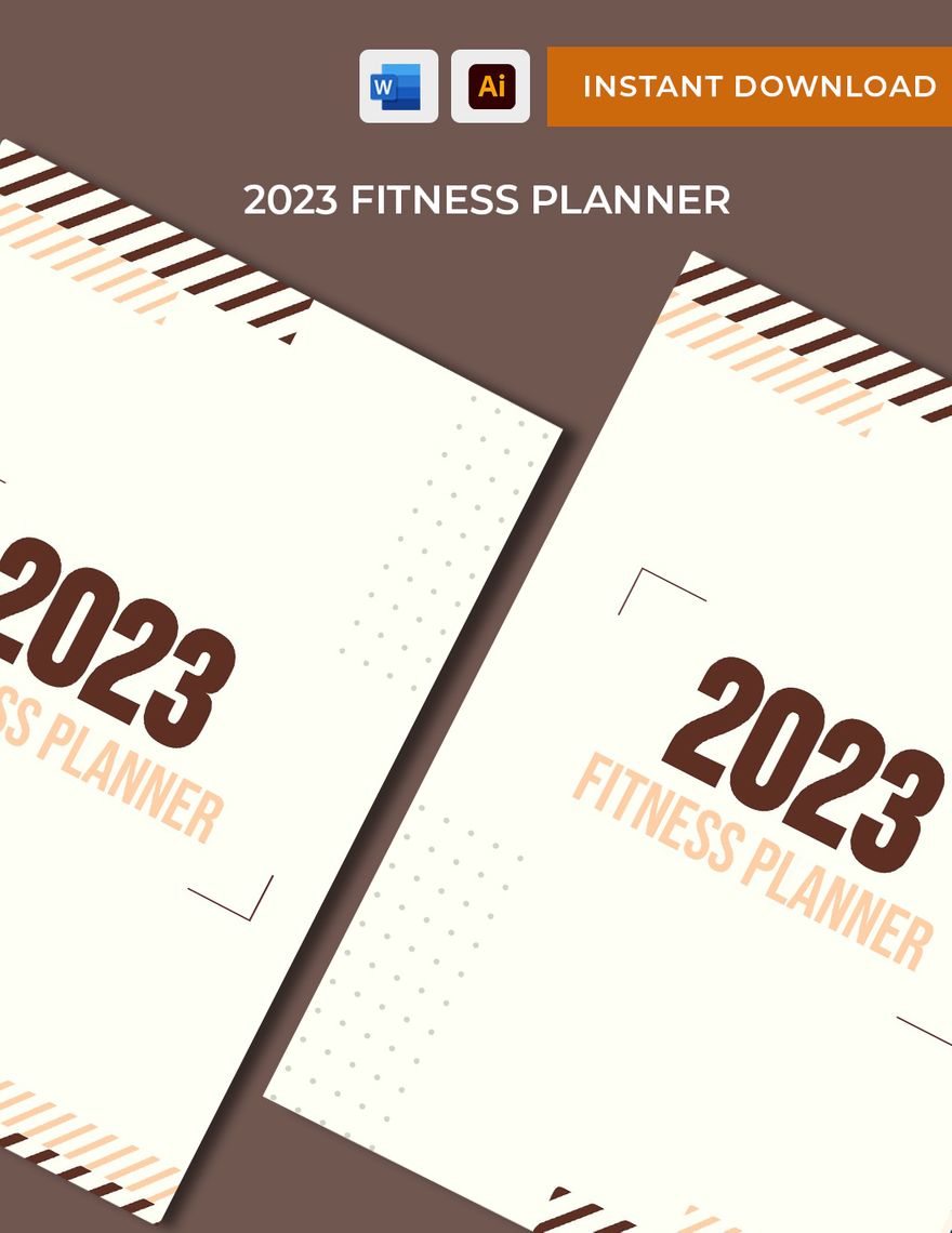 2023 Fitness Planner Template in Word, PDF, Illustrator