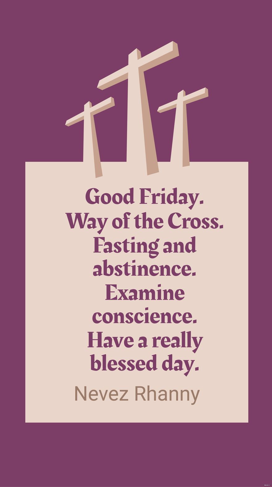 Free Nevez Rhanny - Good Friday. Way of the Cross. Fasting and ...