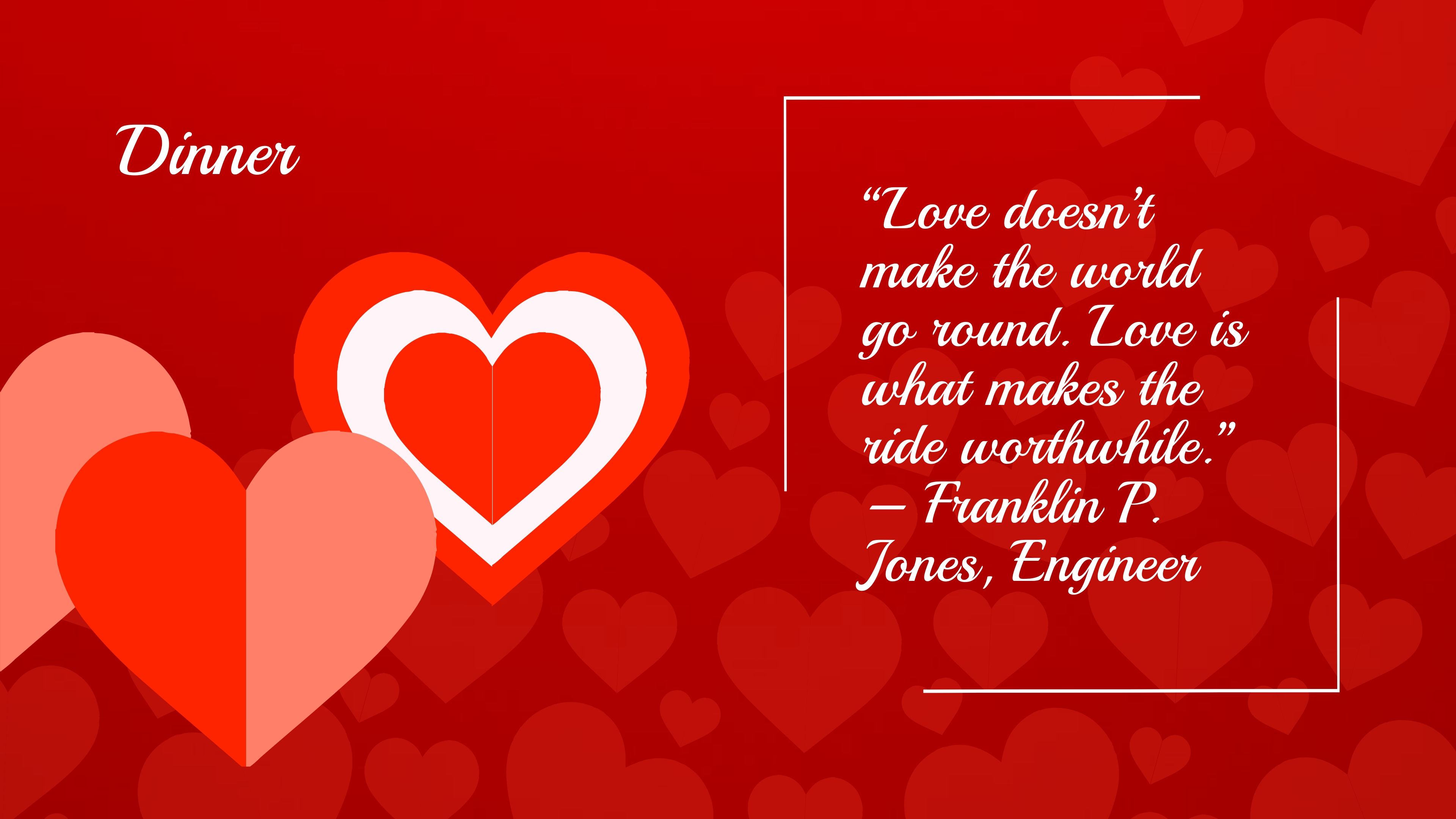 Free Modern Valentine's Day Presentation Template to Edit Online