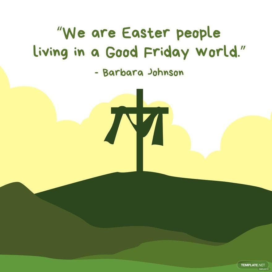 Free Good Friday Quote Vector
