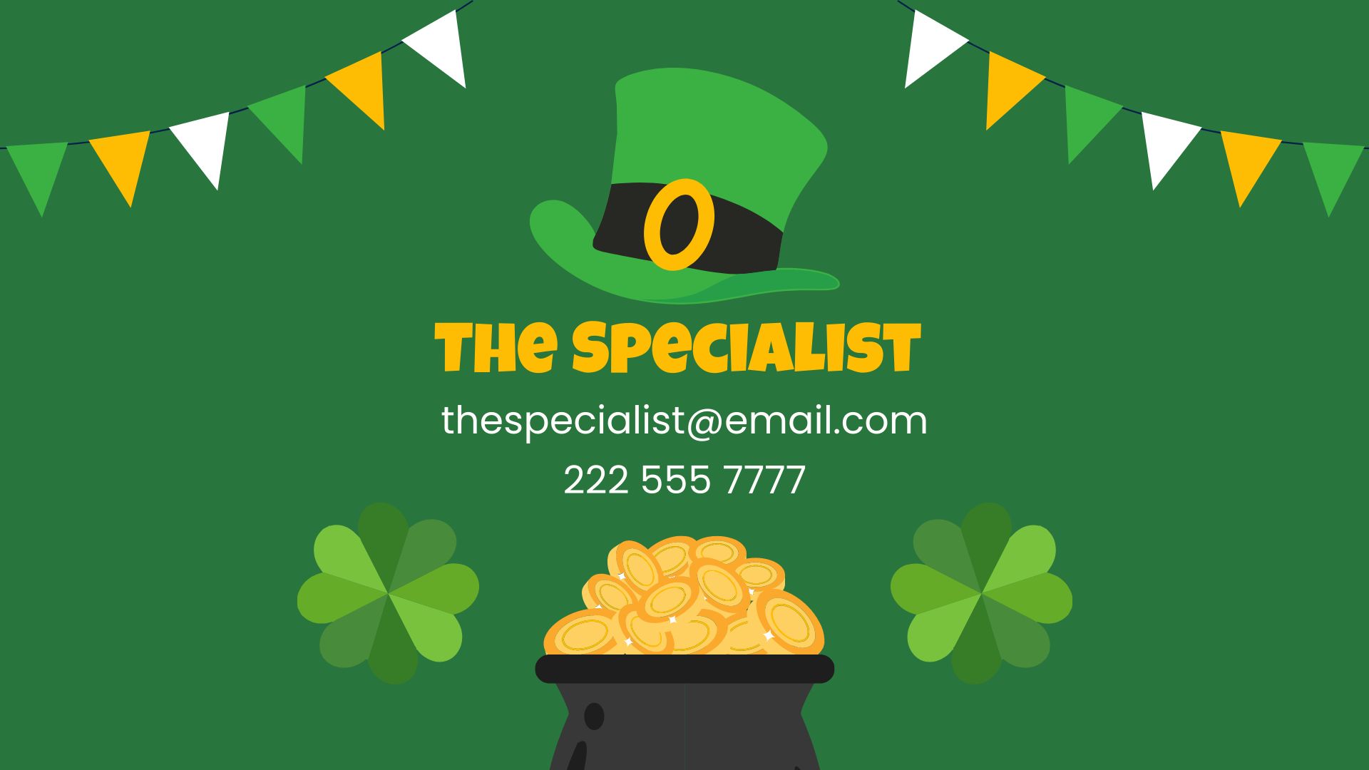 Free St. Patrick's Day Design Presentation Template to Edit Online