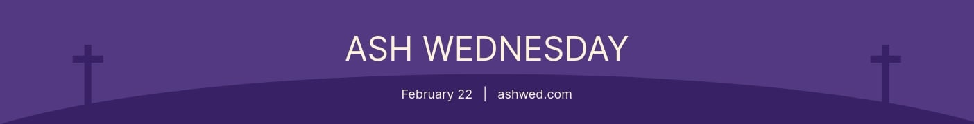 Ash Wednesday Website Banner