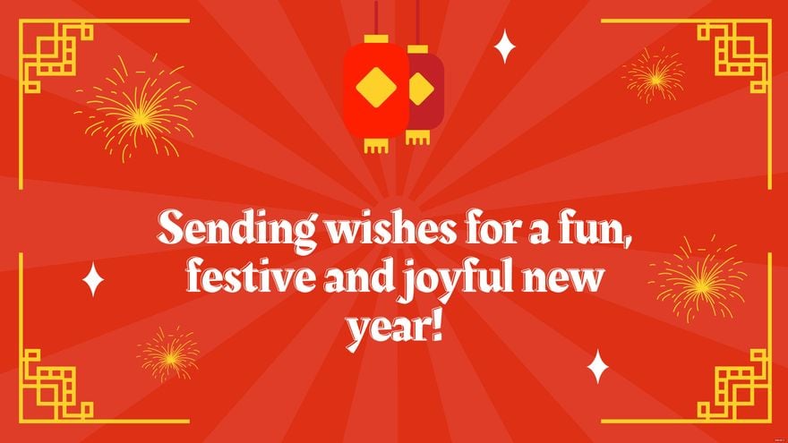 Free Chinese New Year Wishes Background