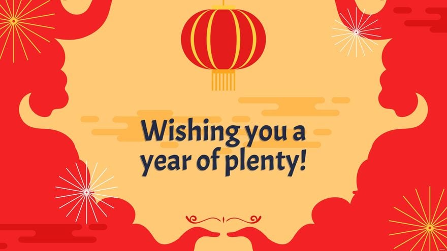 Free Chinese New Year Greeting Card Background in PDF, Illustrator, PSD, EPS, SVG, JPG, PNG