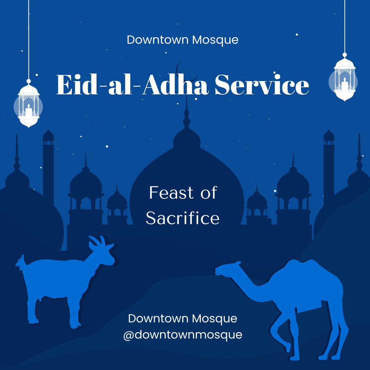 Eid al-Adha Whatsapp Post Template