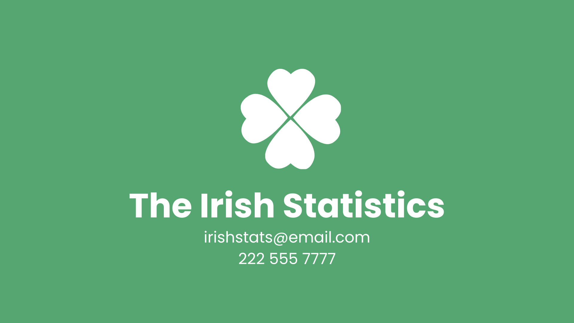 Free St. Patrick's Day Infographics Presentation Template to Edit Online