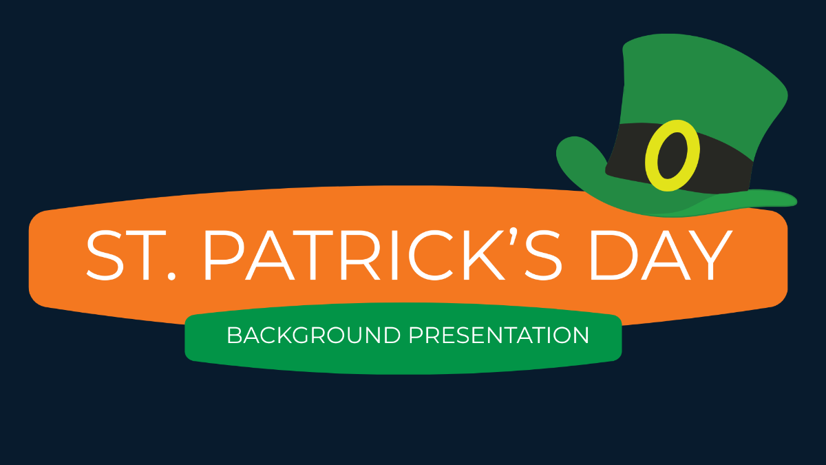 St. Patrick's Day Background Presentation Template