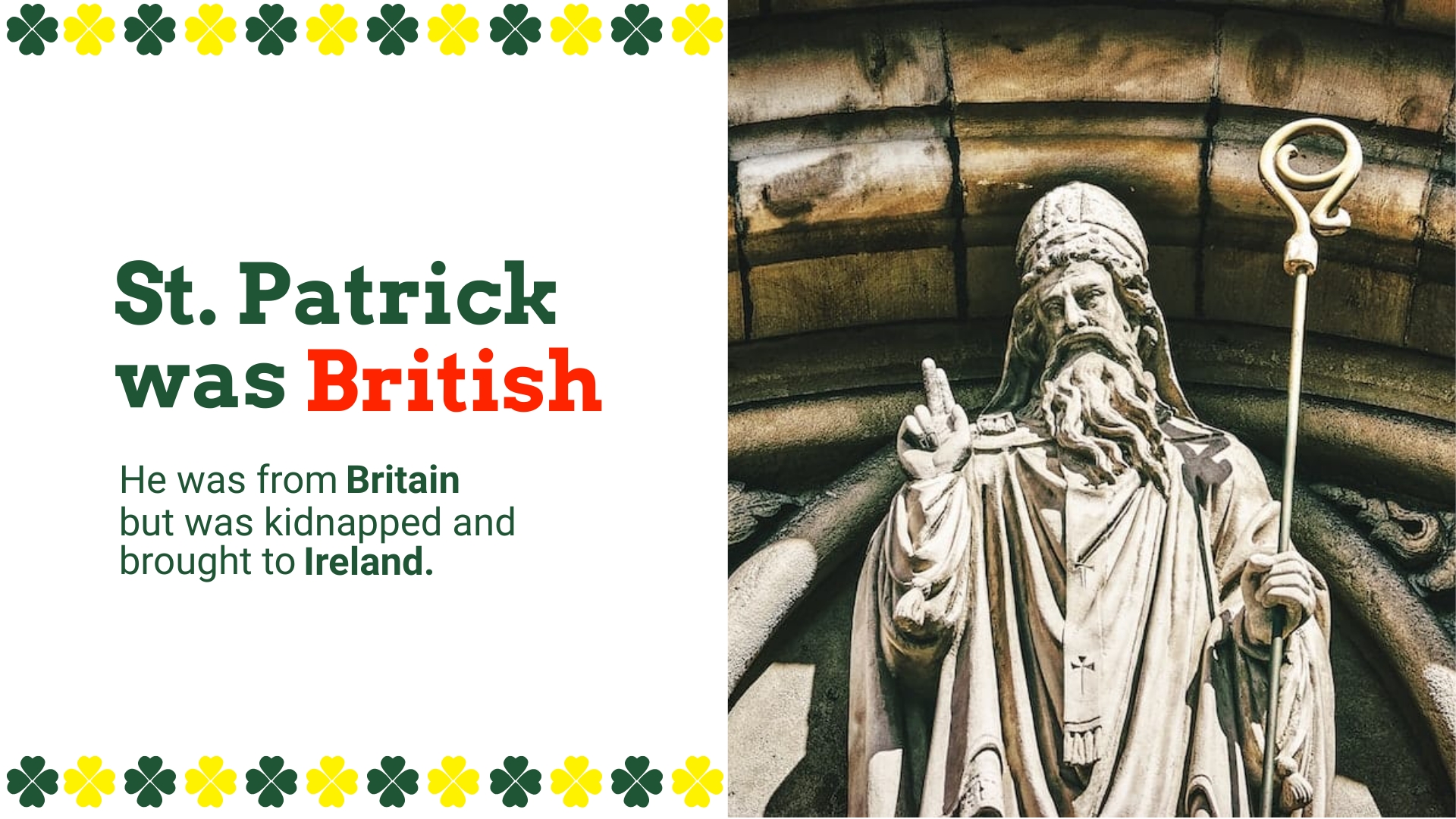 Free Modern St. Patrick's Day Presentation Template to Edit Online