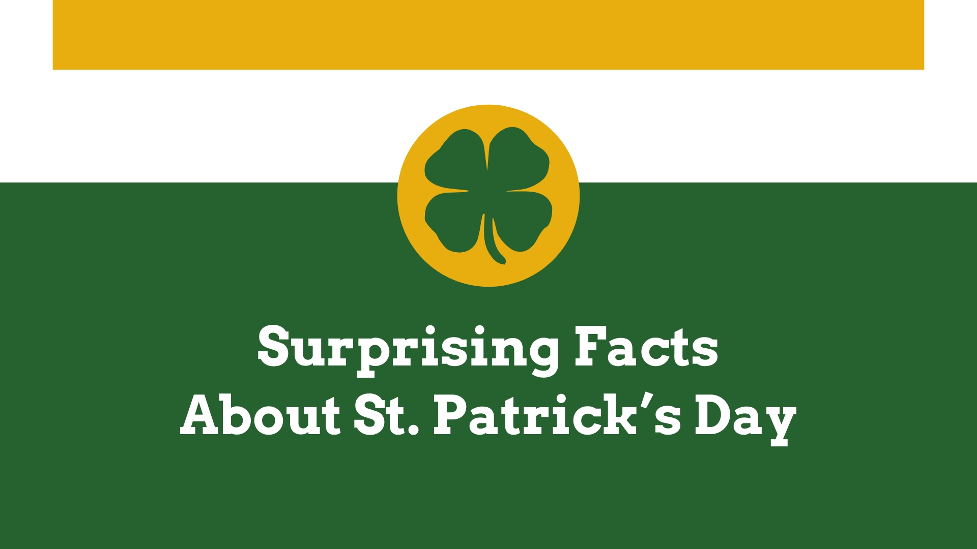 Free Modern St. Patrick's Day Presentation Template to Edit Online