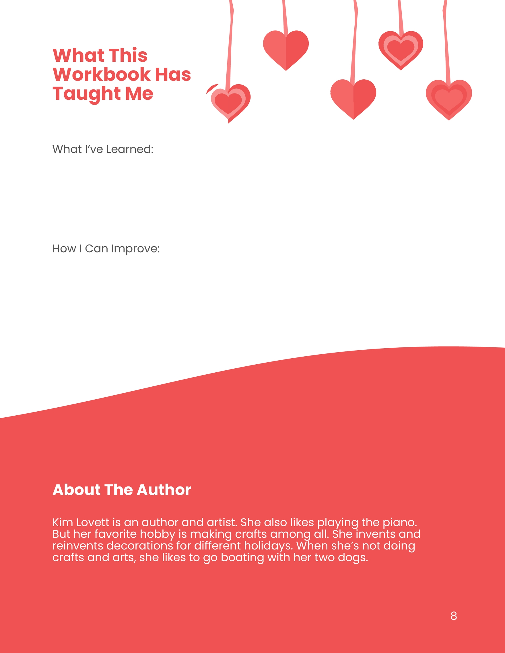 Romantic Valentines Day Workbook Template