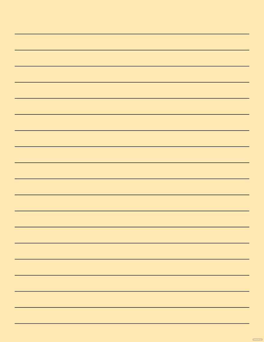 Simple Notebook Paper Template