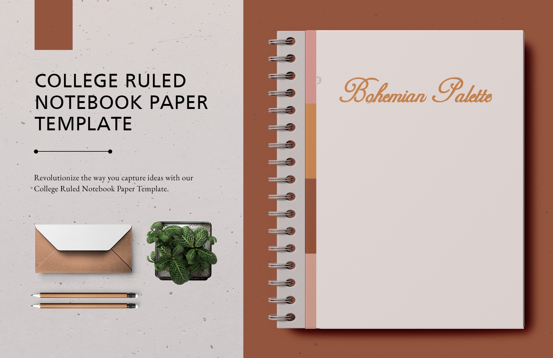 College Ruled Notebook Paper Template in Illustrator, Pages, PSD, Word