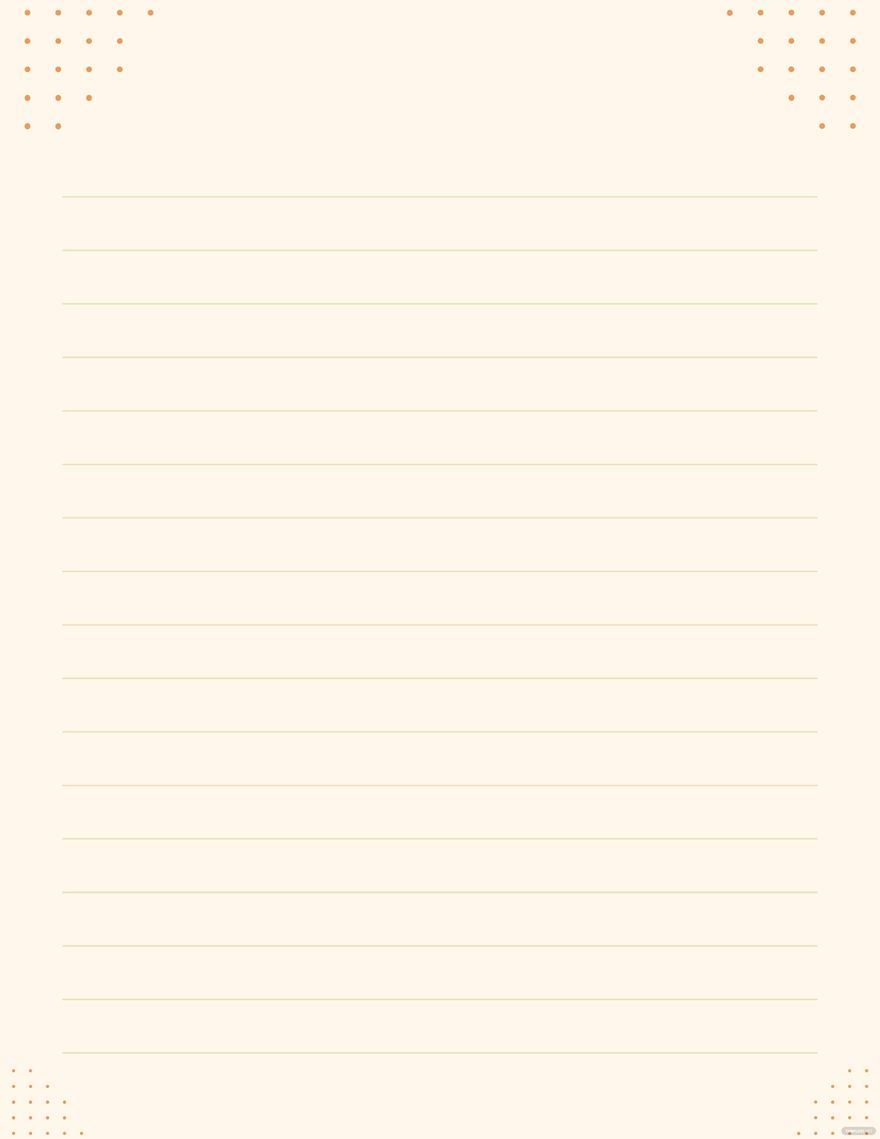 Blank Lined Paper Template