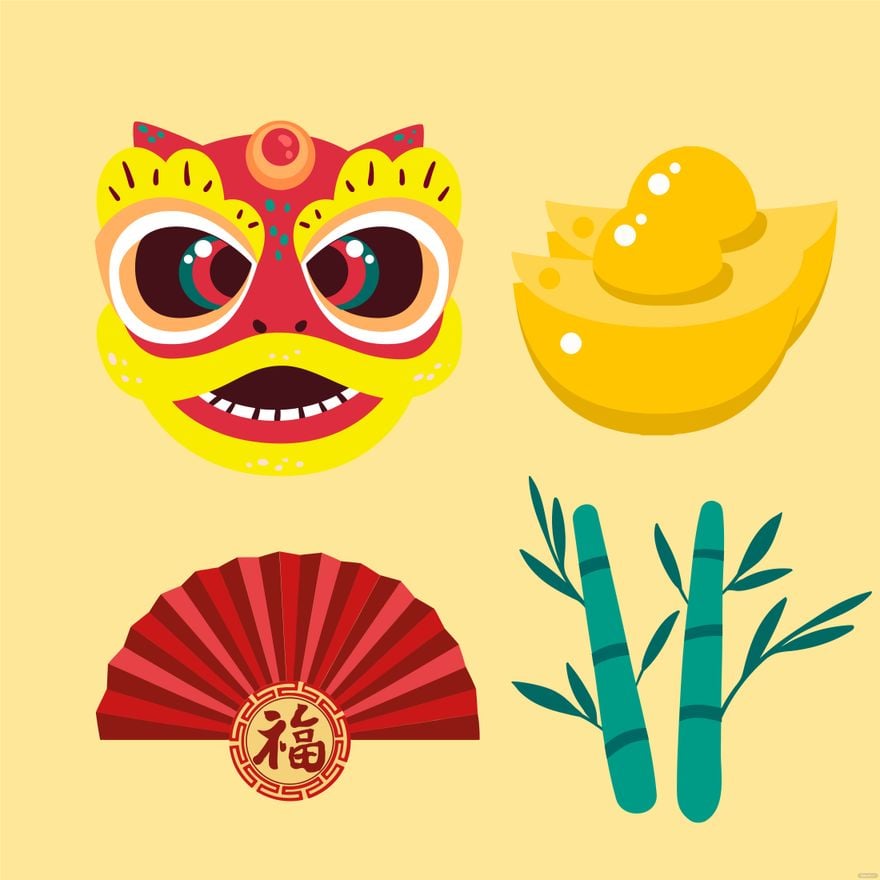Free Chinese New Year Design Clipart Template
