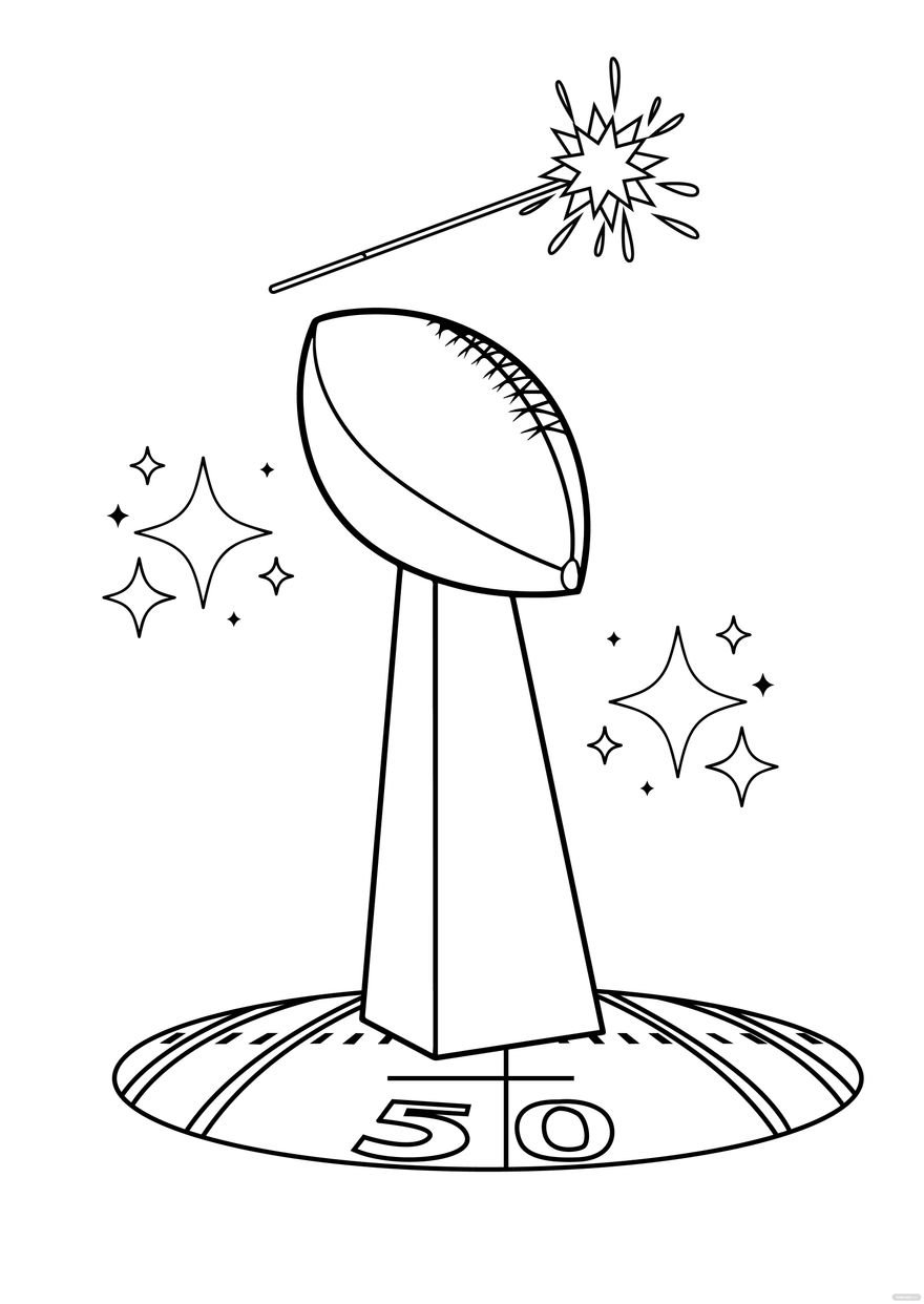 Happy Super Bowl Drawing