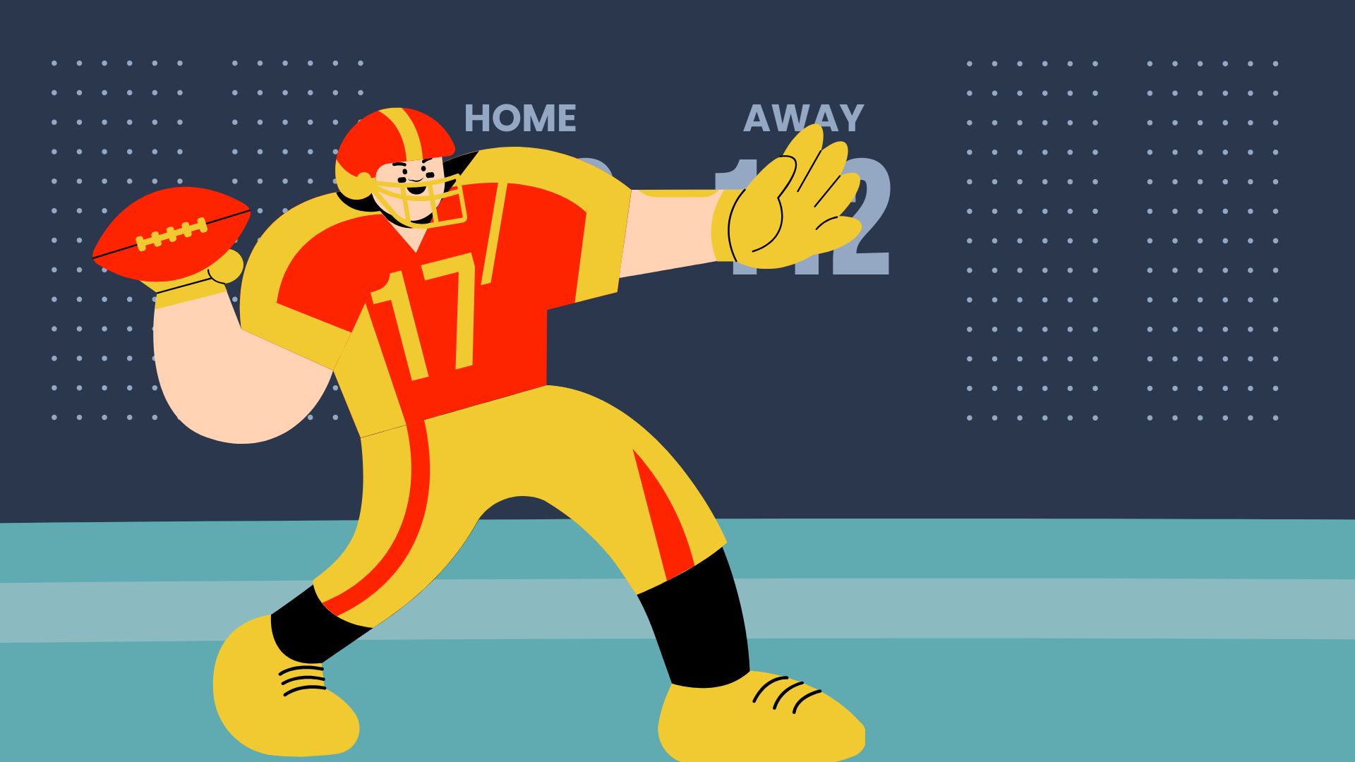 Super Bowl Cartoon Background