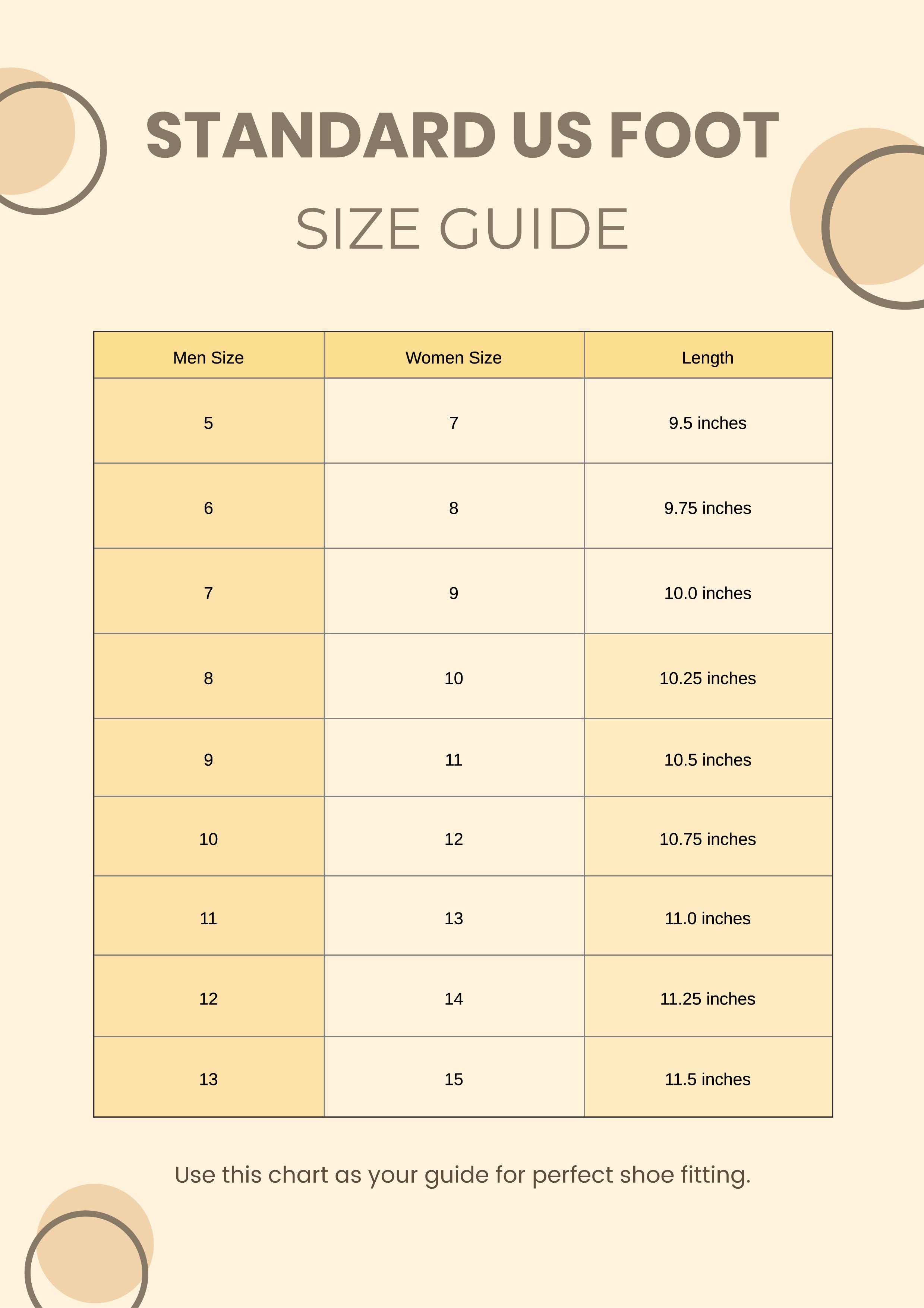 Free Uk Foot Size Chart - Download in PDF, Illustrator