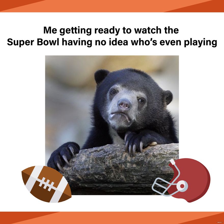 Super Bowl Meme Vector