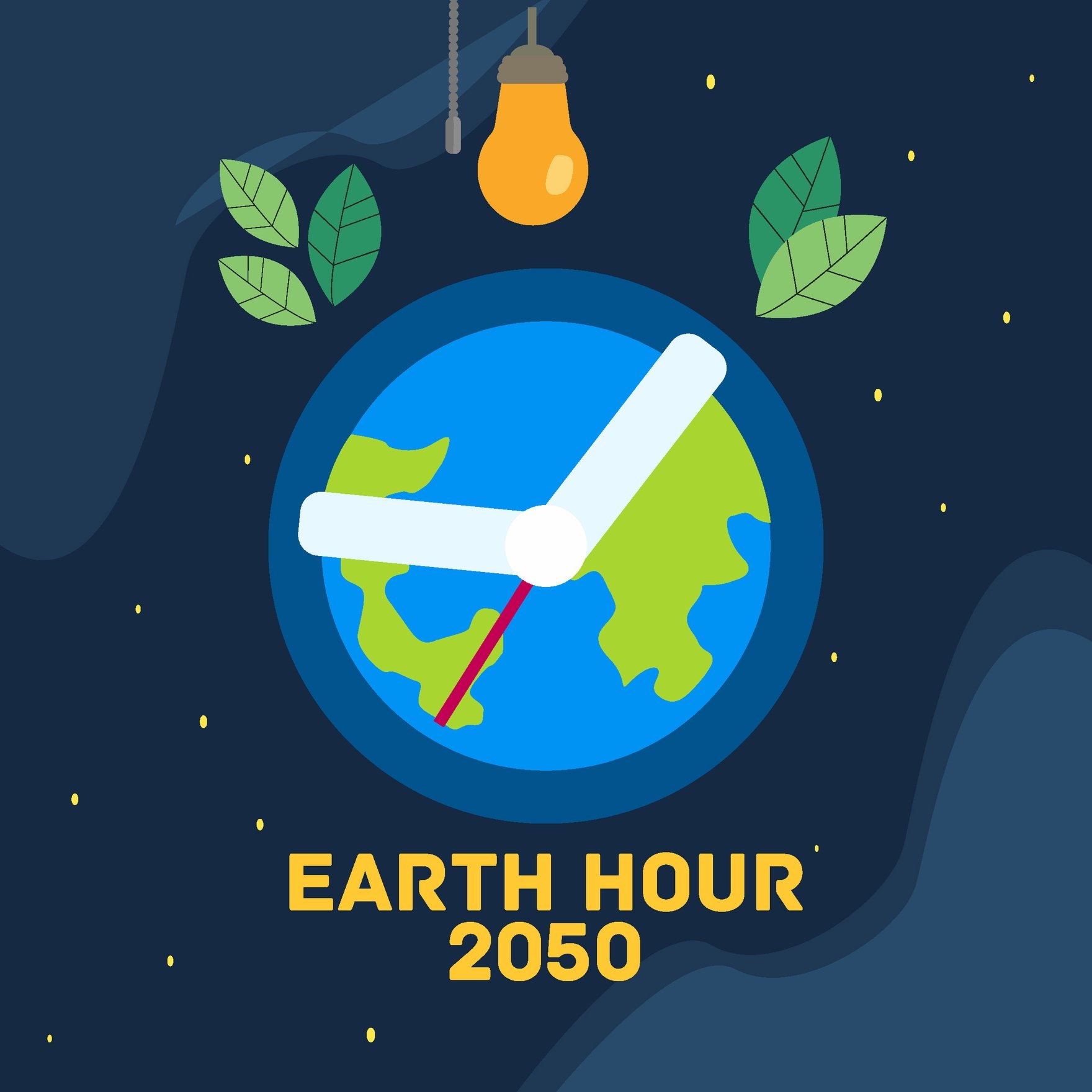 Earth Hour Vector Art