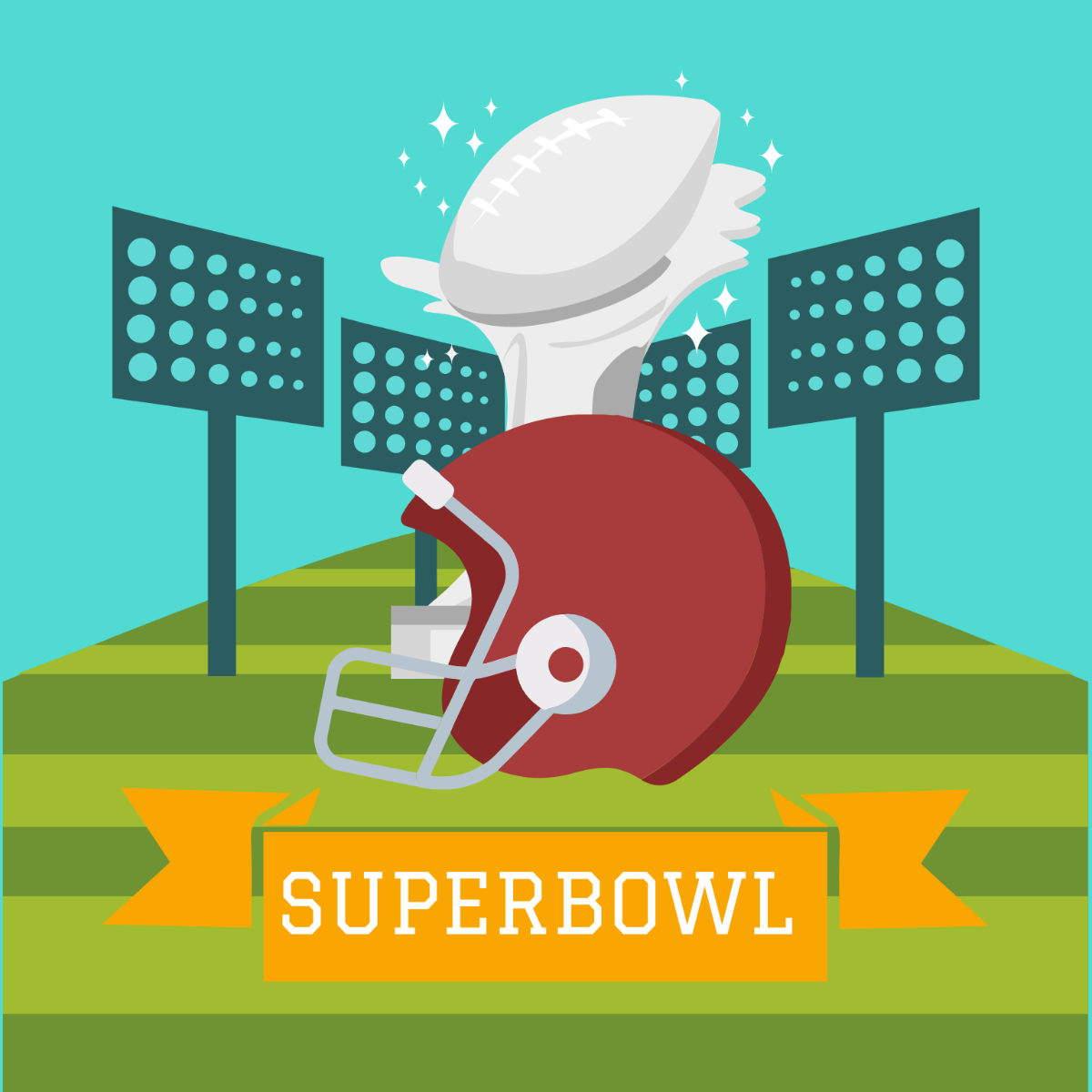 FREE Super Bowl Clipart Image Download in Illustrator, EPS