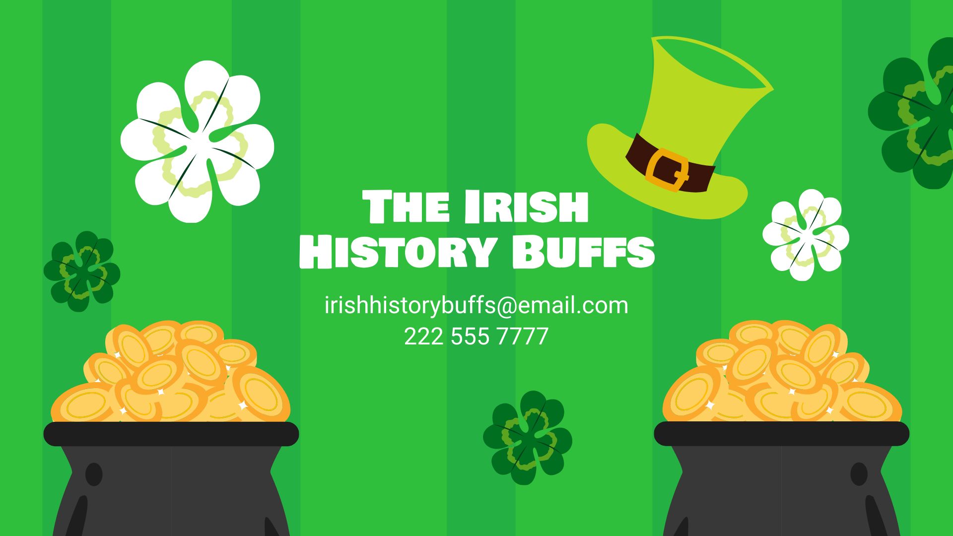 Free Fun St. Patrick's Day Presentation Template to Edit Online