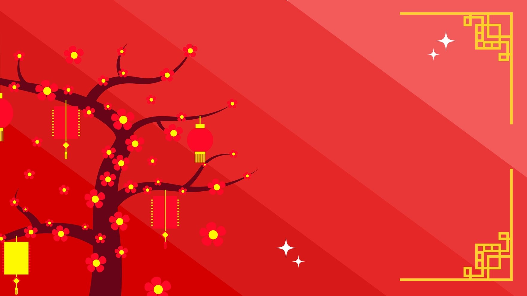 Chinese New Year Gradient Background