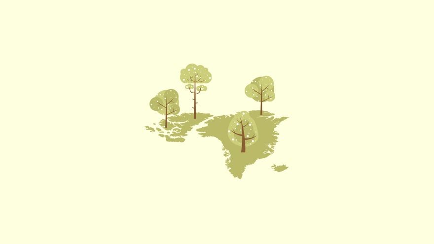 Free World Environment Day Cartoon Background in PDF, Illustrator, PSD, EPS, SVG, PNG, JPEG
