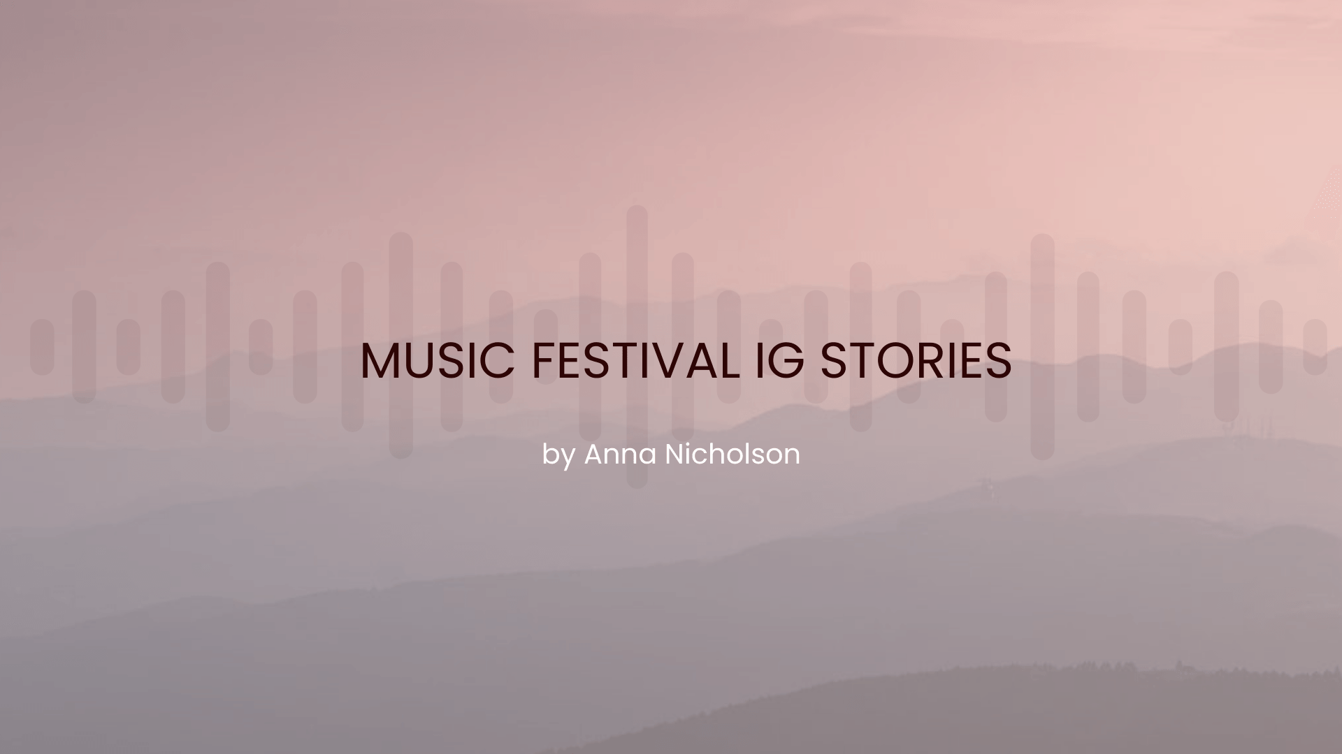 Free Music Festival Ig Stories Presentation Template to Edit Online