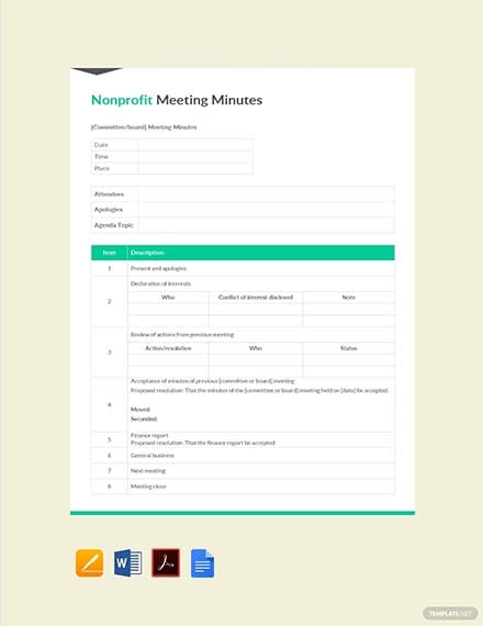 free-non-profit-board-meeting-minutes-template-pdf-word-apple