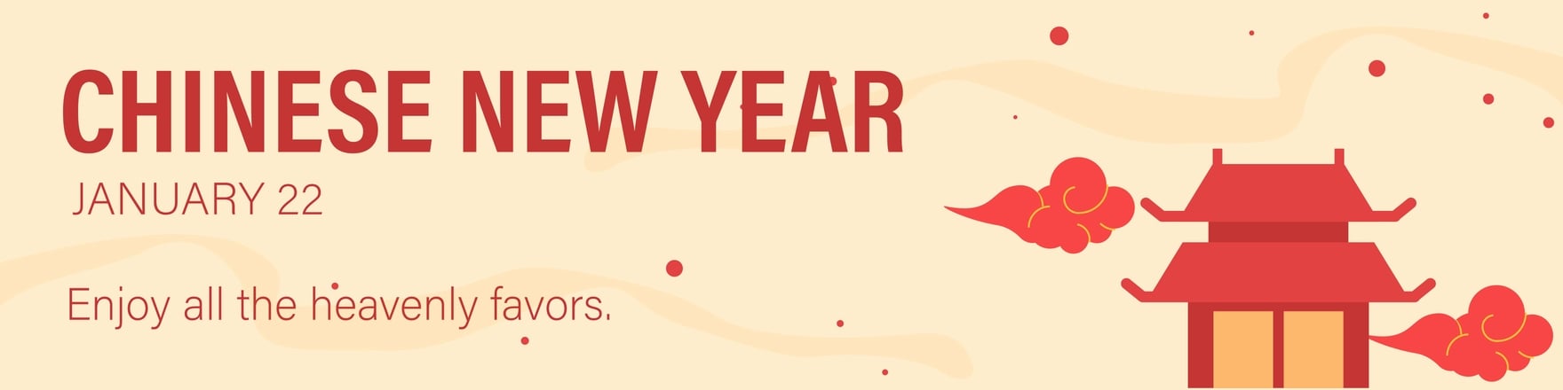 Chinese New Year Linkedin Banner Template