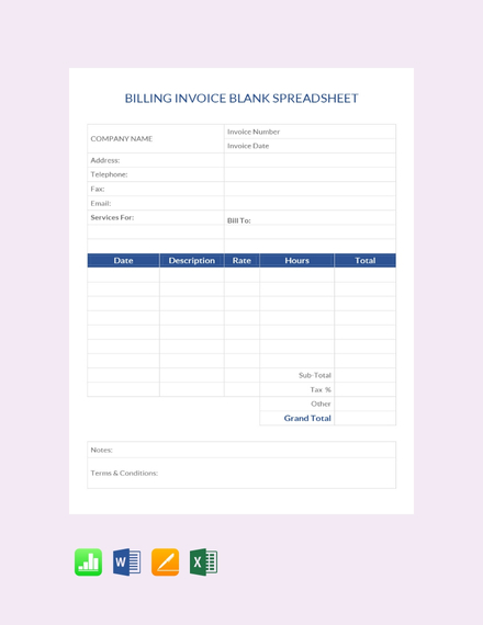 Free Editable Monthly Income Blank Spreadsheet Template Excel Word