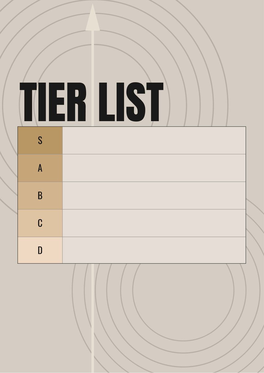 Blank Tier List Template