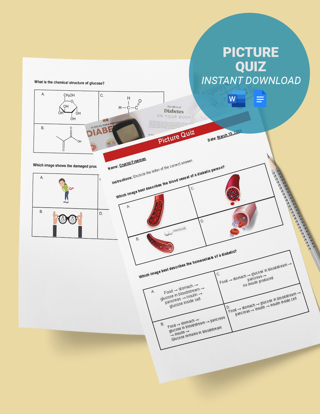 Picture Quiz in Google Docs, Word - Download | Template.net