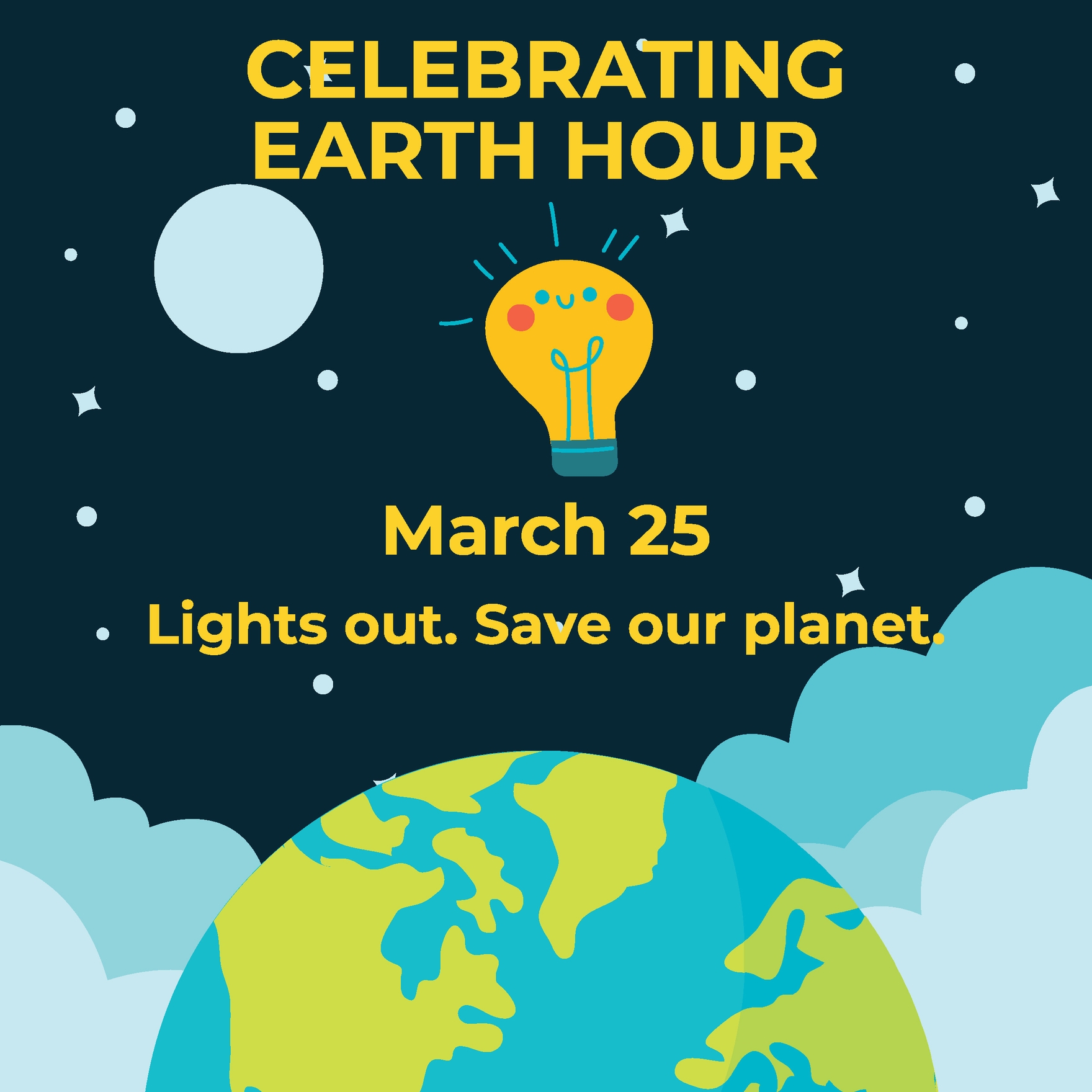 Earth Hour Promotion Vector