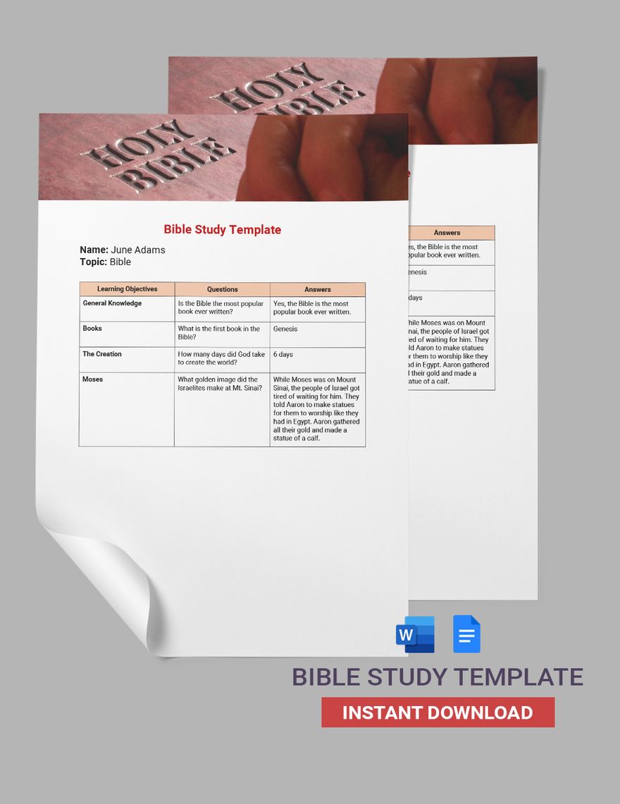 Bible Study Template In Word Google Docs Download Template
