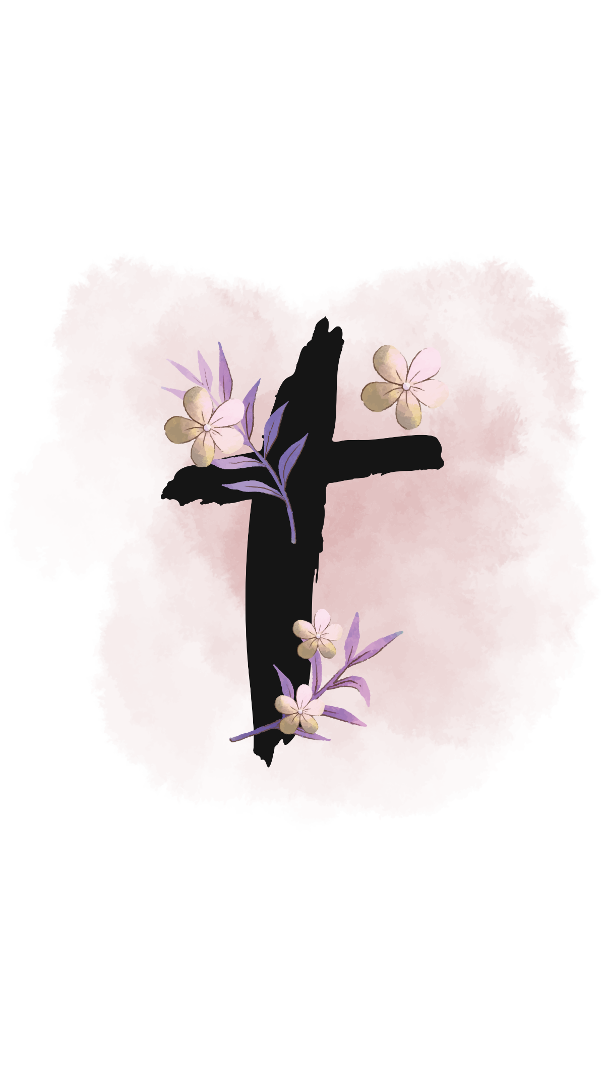 Ash Wednesday iPhone Background Template