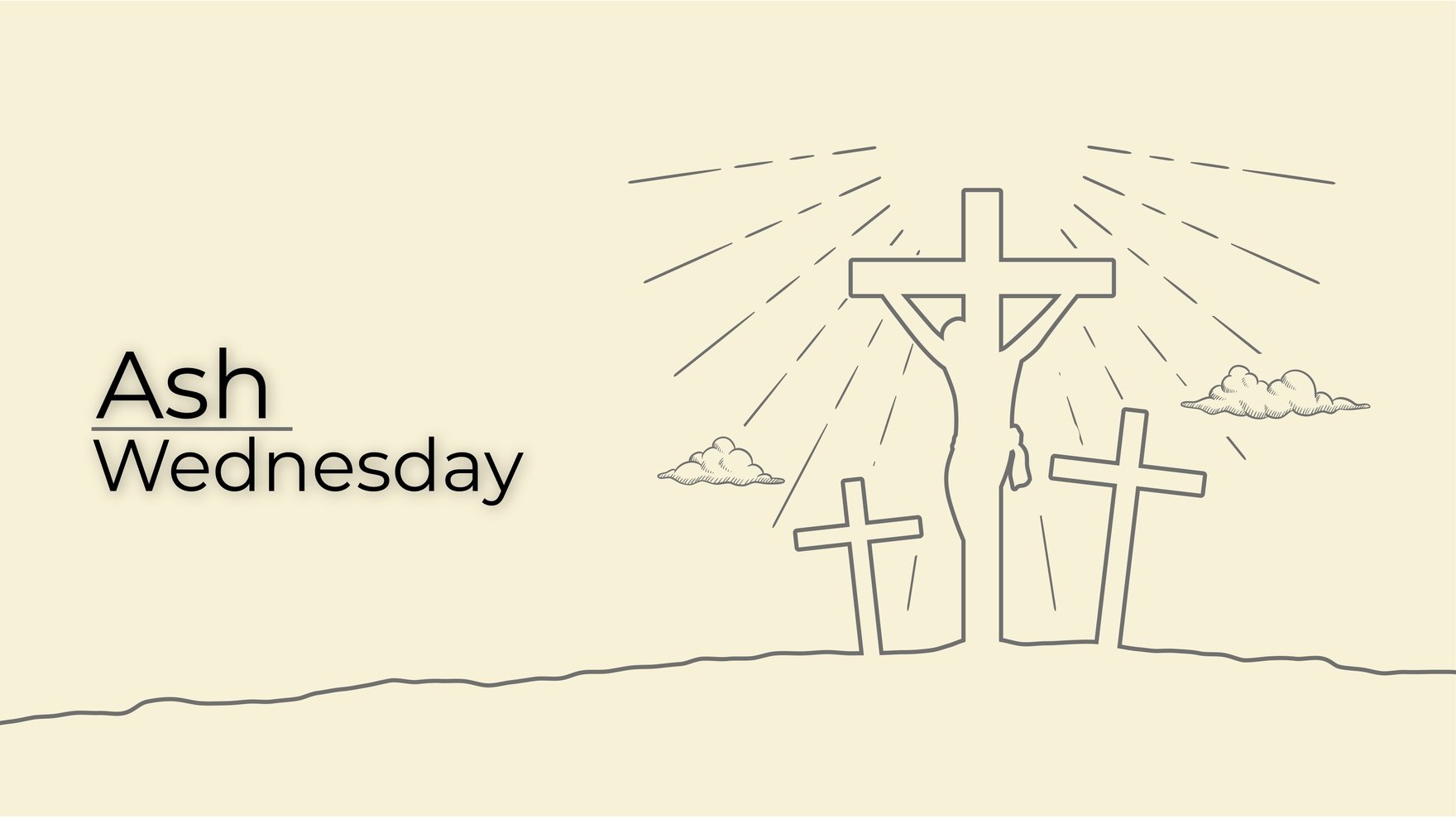 Ash Wednesday Drawing Background