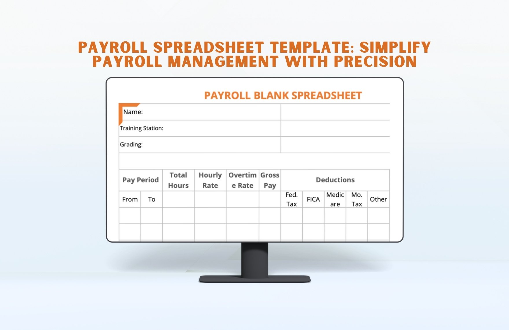 Payroll Spreadsheet Template