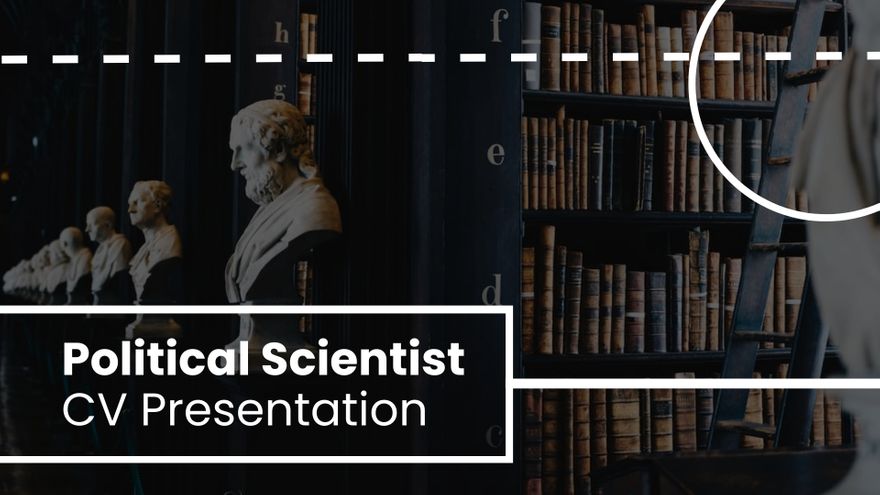Free Political Scientist CV Presentation Template to Edit Online